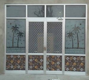 Aluminium Panel Glass Door