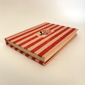 Pink Red Stripes Handmade Diary
