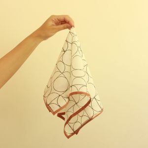 Black & White Square Cotton Scarf