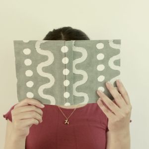 Grey Spiral Handmade Diary