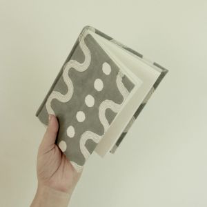 Grey Spiral Handmade Diary