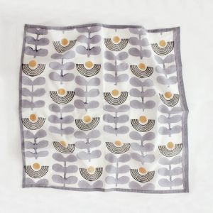 Blue & White Square Cotton Scarf
