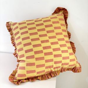 Ruffle Stripe Cotton Cushion Covers