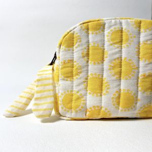Golden Hour Classic Quilted Pouch