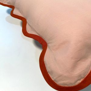 Wavy Solid Brown Cushion Covers