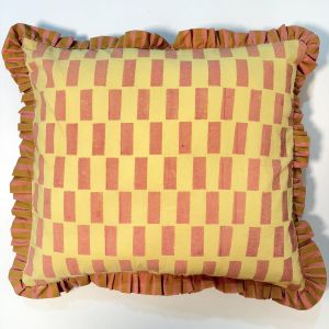 Ruffle Stripe Cotton Cushion Covers
