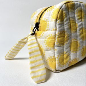Golden Hour Classic Quilted Pouch
