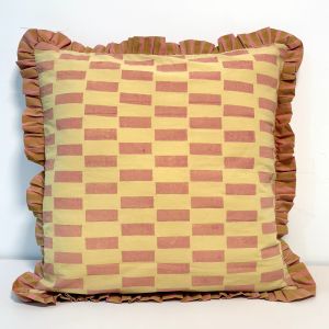Ruffle Stripe Cotton Cushion Covers