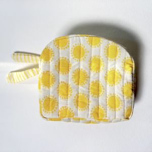 Golden Hour Classic Quilted Pouch