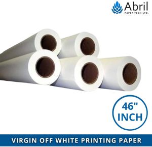 Virgin Off White Sublimation Heat Transfer Paper Roll