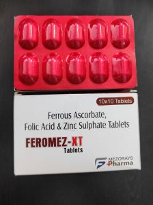 Ferrous Ascorbate 100 Mg Folic Acid 1.5 Mg Zinc 22.5 Mg Tablets