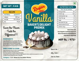 Rufiin Vanilla Bakers Delight Cake Premix