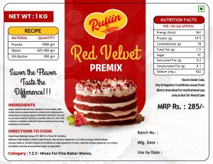 Rufiin Red Velvet Cake Premix