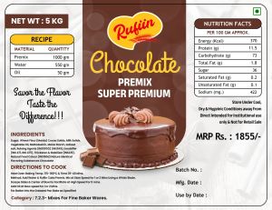 Rufiin Chocolate Super Premium Cake Premix