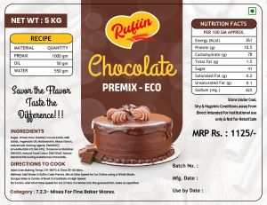 Rufiin Eco Chocolate Cake Premix