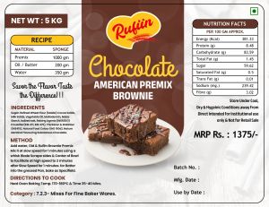 Rufiin Chocolate American Brownie Premix
