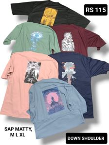 Cotton Drop Shoulder T Shirt