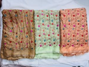 Designer Saree Net Fabric