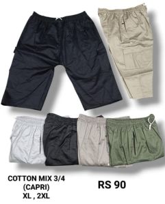 Men's Cotton Mix Cargo Capri