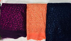 Unstiched Embroidery Work Fabric
