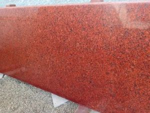Polished Classic Red Granite Slab