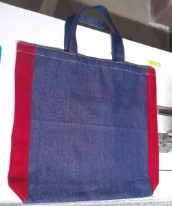 3kg Blue Red Cotton Canvas Bag