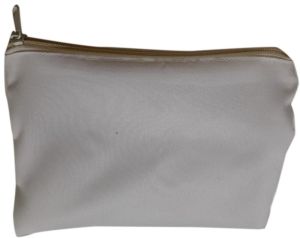 White Plain Cotton Pouch Bag