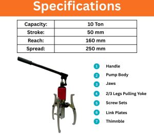 10 Ton Hydraulic Gear Puller