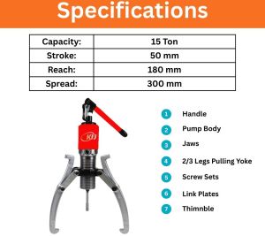 15 Ton Hydraulic Gear Puller