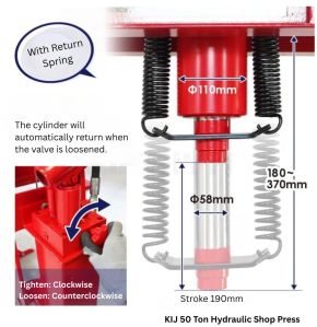 50 Ton Hydraulic Shop Press Machine