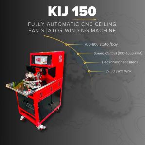 Fully Automatic CNC Ceiling Fan Stator Winding Machine - Kij 150