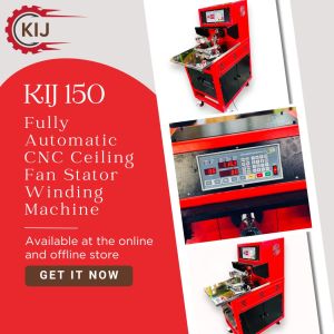 Fully Automatic CNC Ceiling Fan Stator Winding Machine - Kij 150