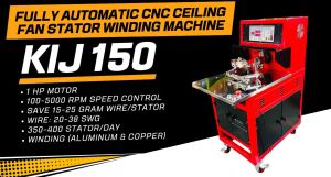 Fully Automatic CNC Ceiling Fan Stator Winding Machine - Kij 150
