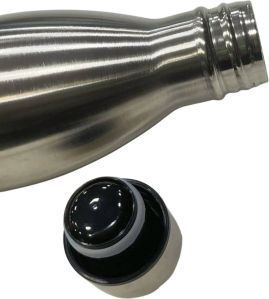 1000ml Silver Stainless Steel Water Bottle