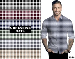 100% Cotton Laffer Finish Print Shirting Fabric