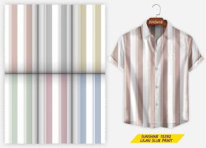 Cotton Waffle Cord Moklino Print Fabric