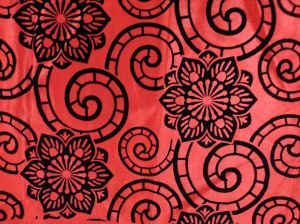 Printed Velvet Fabric