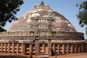 Buddhist Stupa Digital Portrait Painting