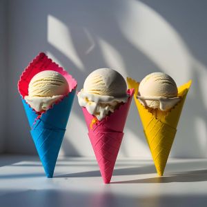 Colorful Cone Digital Wall Art Painting