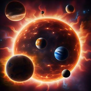 Vibrant Space Digital Wall Art Painting