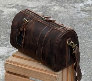 Cow Hunter Leather Duffle Bag