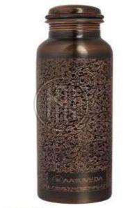 Embossed Floral Copper Water Bottle