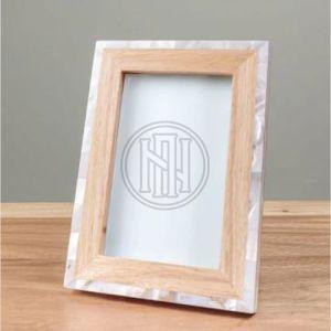 Mother OF Pearl Inlay and Wood Photo Frame