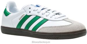 Adidas Samba White Green Men Shoes