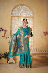 9739 Sea Green Paithani Silk Saree