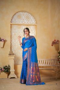 9740 Royal Blue Paithani Silk Saree