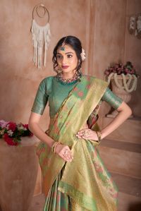 9748 Designer Weaving Work Pure Tissue Silk Saree