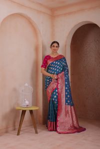 9772 Designer Jari Work Weaving Banarasi Soft Silk Saree