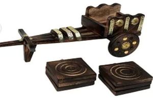 Wooden Baggi Tea Coaster