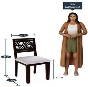 4 Seater Sheesham Wood Dining Table Set